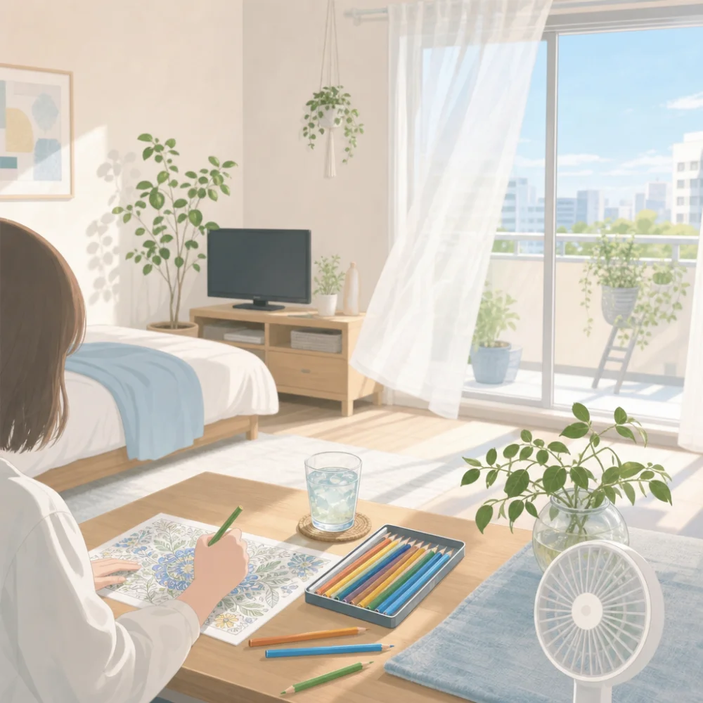 夏の涼しさを感じながら楽しむぬり絵の魅力とポイント