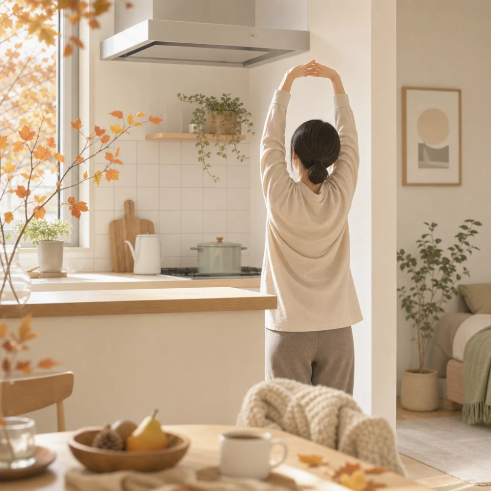 心と体をほぐす秋のストレッチ：家族でできる簡単セルフケア